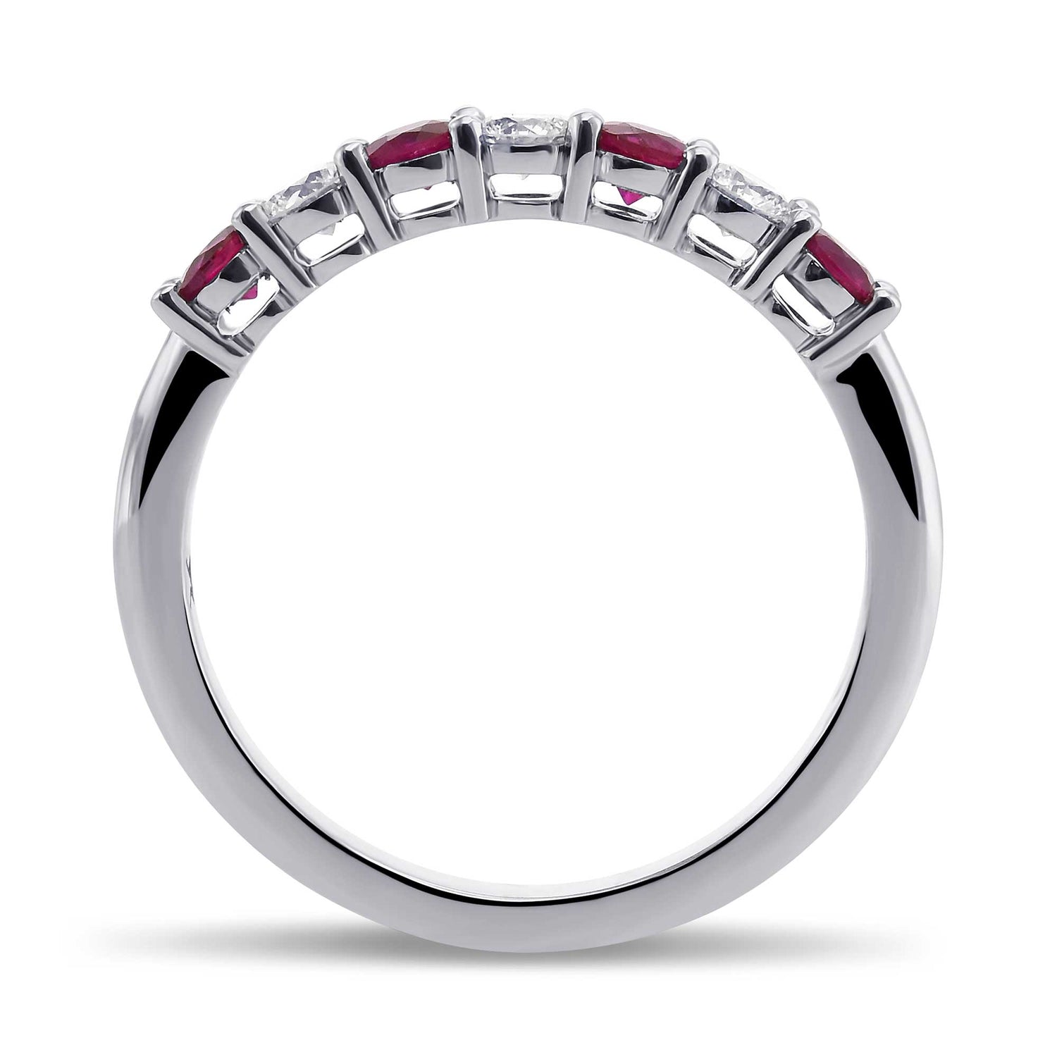Ruby & Diamond Band Ring