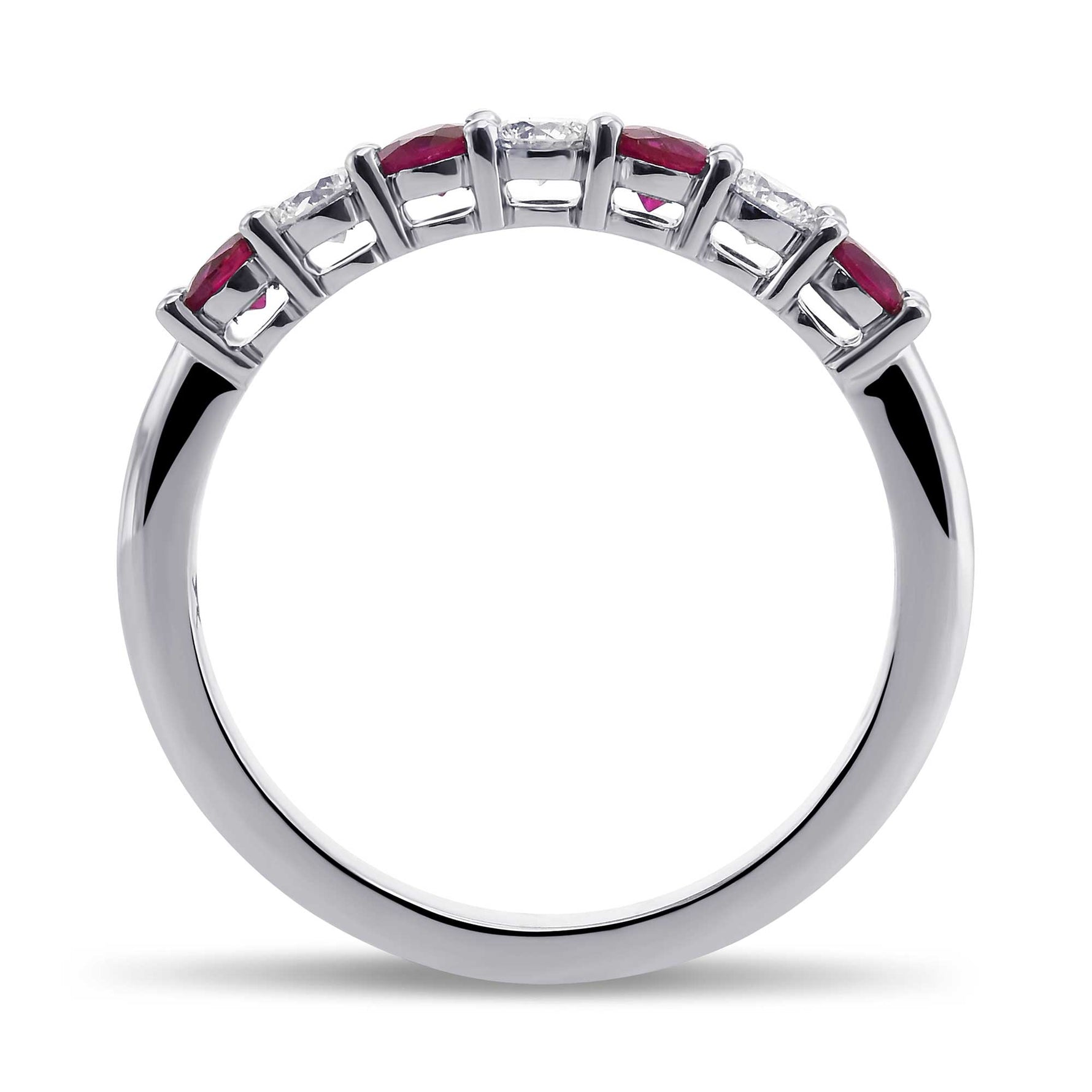 Ruby & Diamond Band Ring