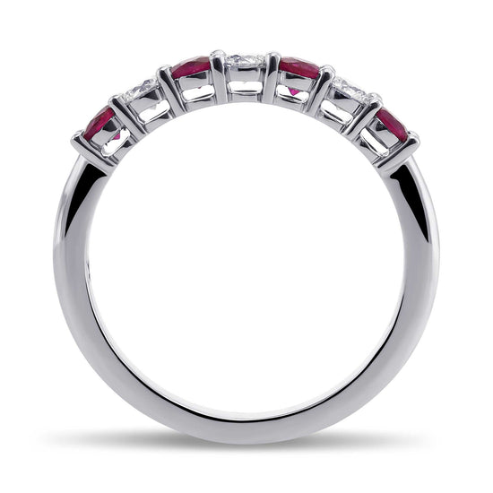 Ruby & Diamond Band Ring