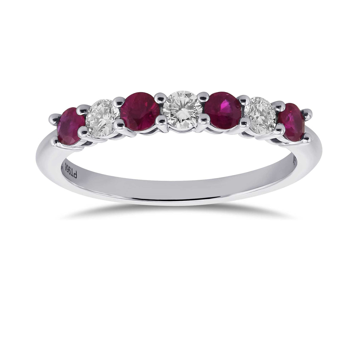 Ruby & Diamond Band Ring
