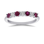 Ruby & Diamond Band Ring