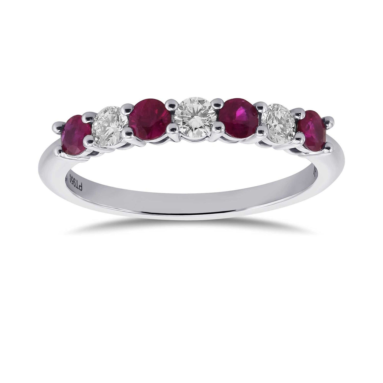Ruby & Diamond Band Ring