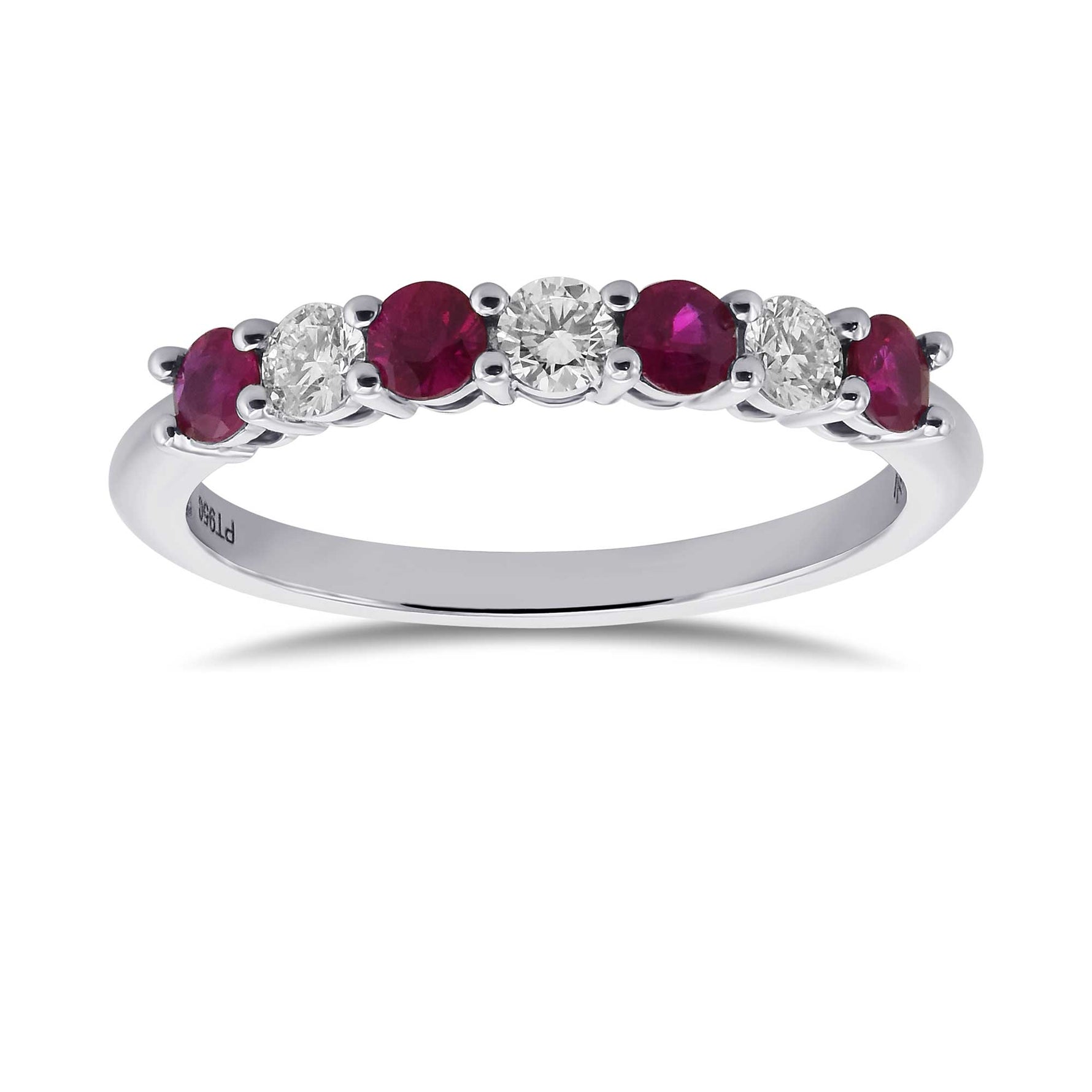 Ruby & Diamond Band Ring