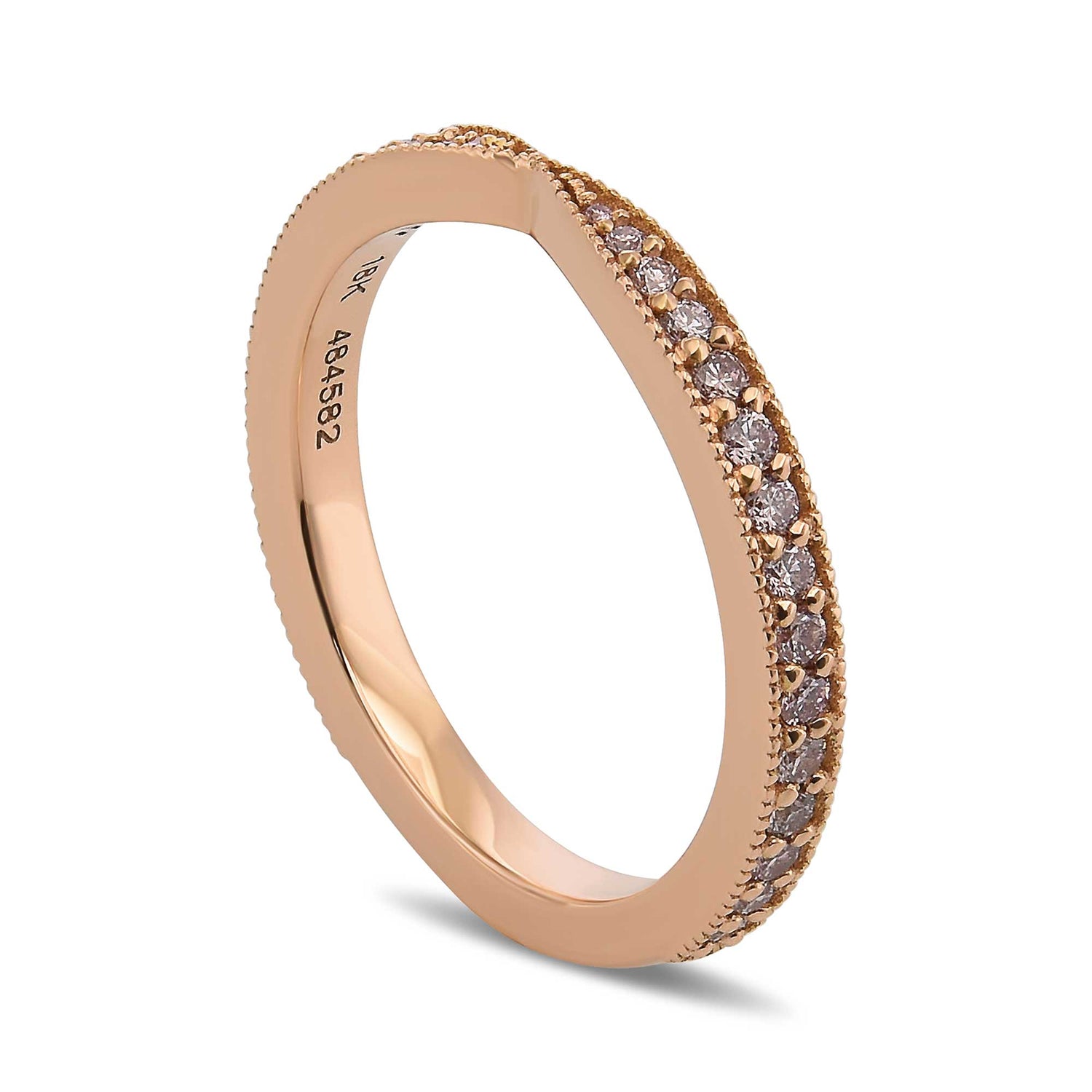 Fancy Light Pink Diamond Band Ring