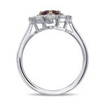  Extraordinary Ruby and Diamond Halo Ring
