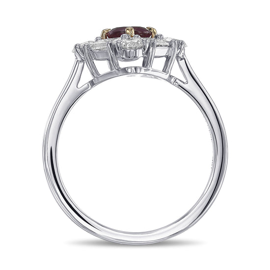  Extraordinary Ruby and Diamond Halo Ring