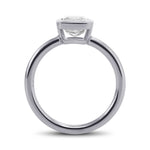 Fancy Light Blue Cushion Solitaire Diamond Ring