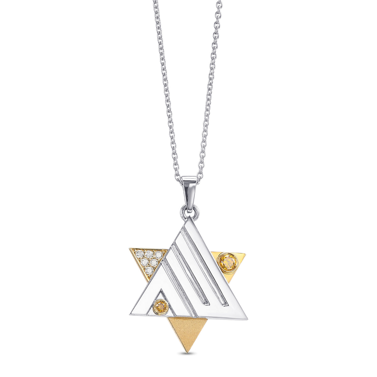 Star Of David Diamond Pendant