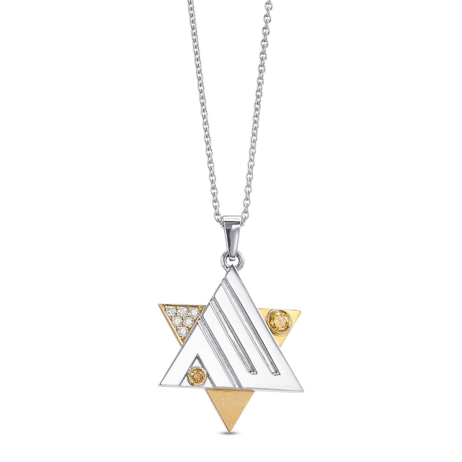 Star Of David Diamond Pendant