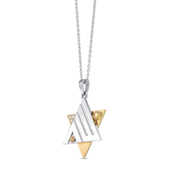 Star Of David Diamond Pendant