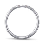 Light Blue Marquise Side-Stone Diamond Ring