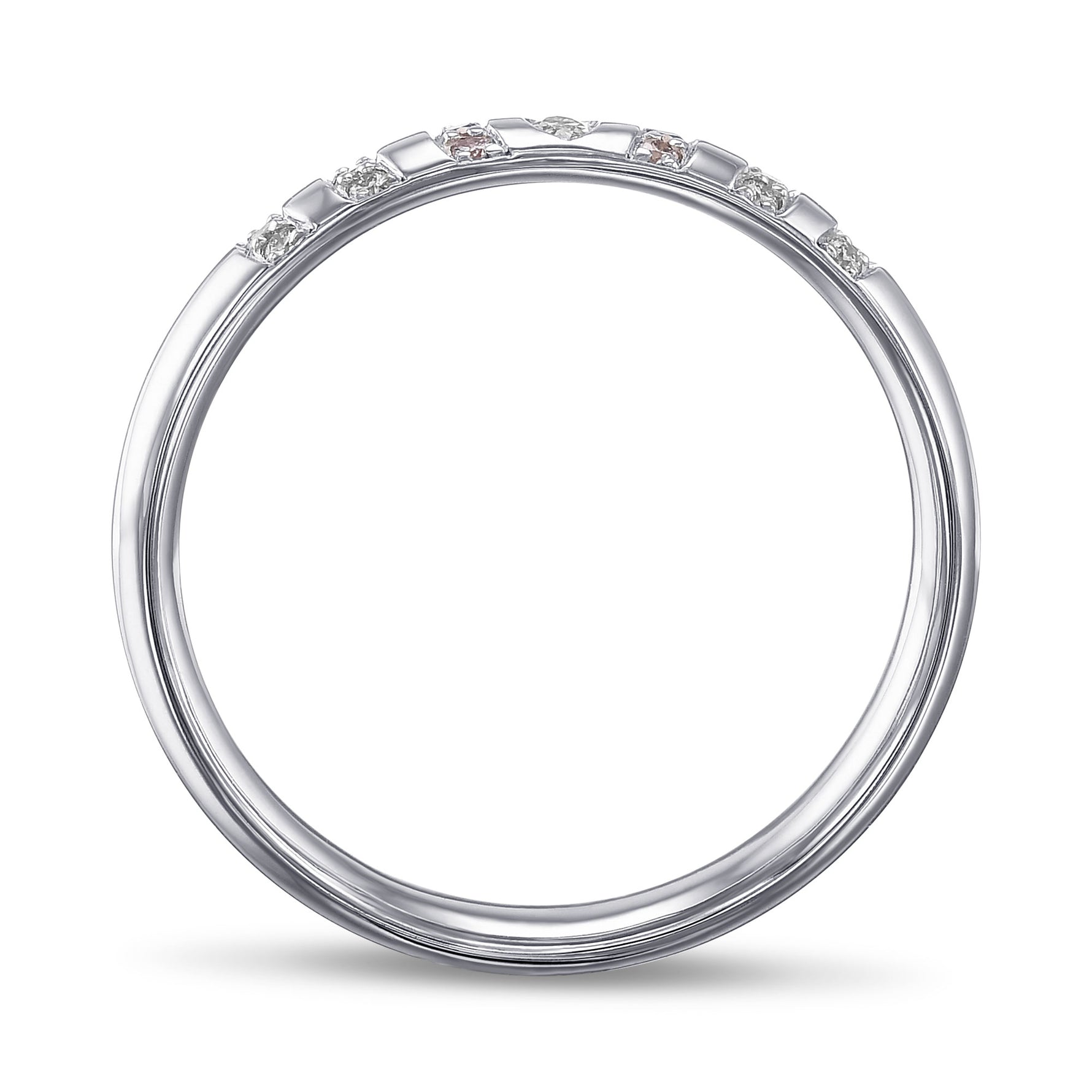 Light Blue Marquise Side-Stone Diamond Ring