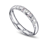 Light Blue Marquise Side-Stone Diamond Ring