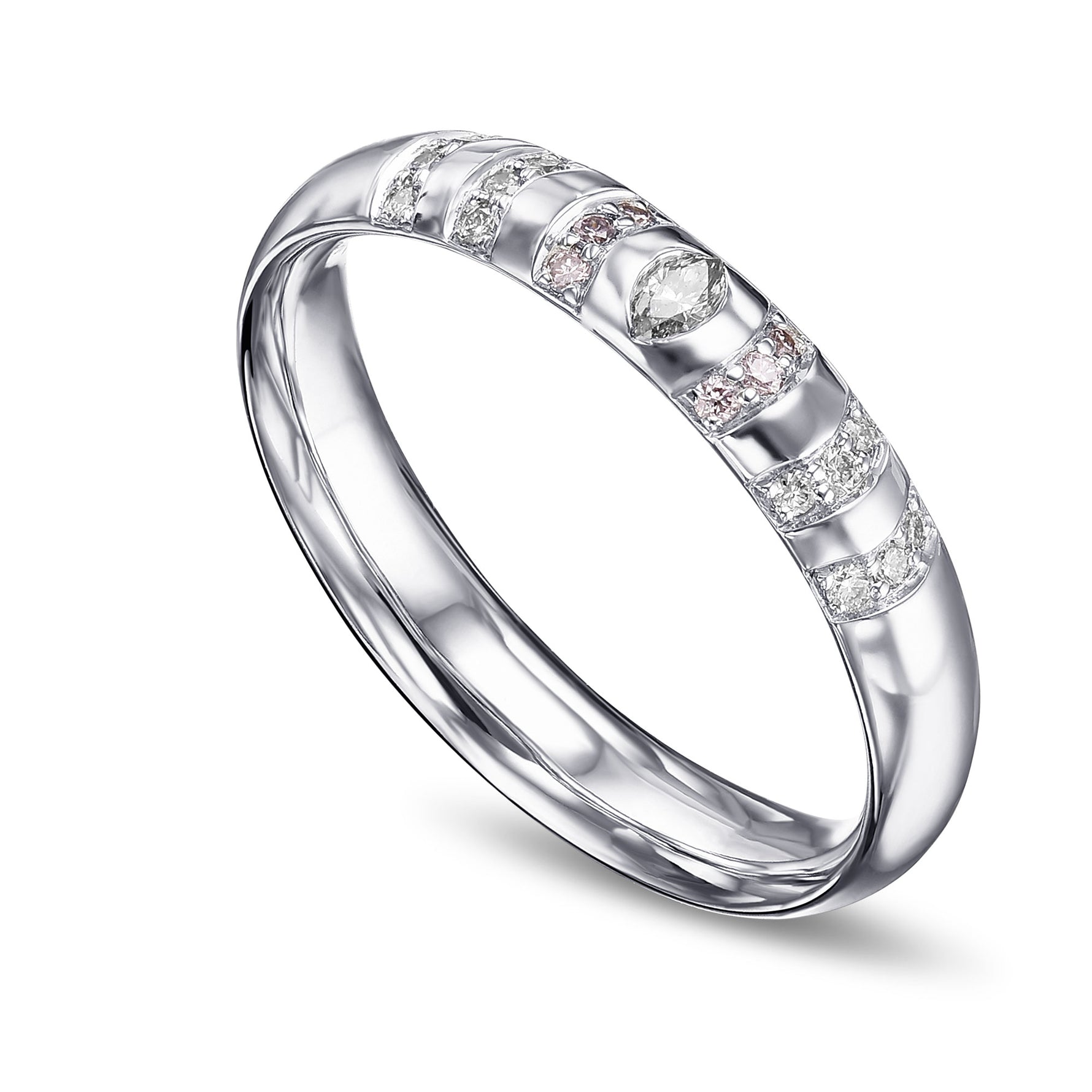 Light Blue Marquise Side-Stone Diamond Ring