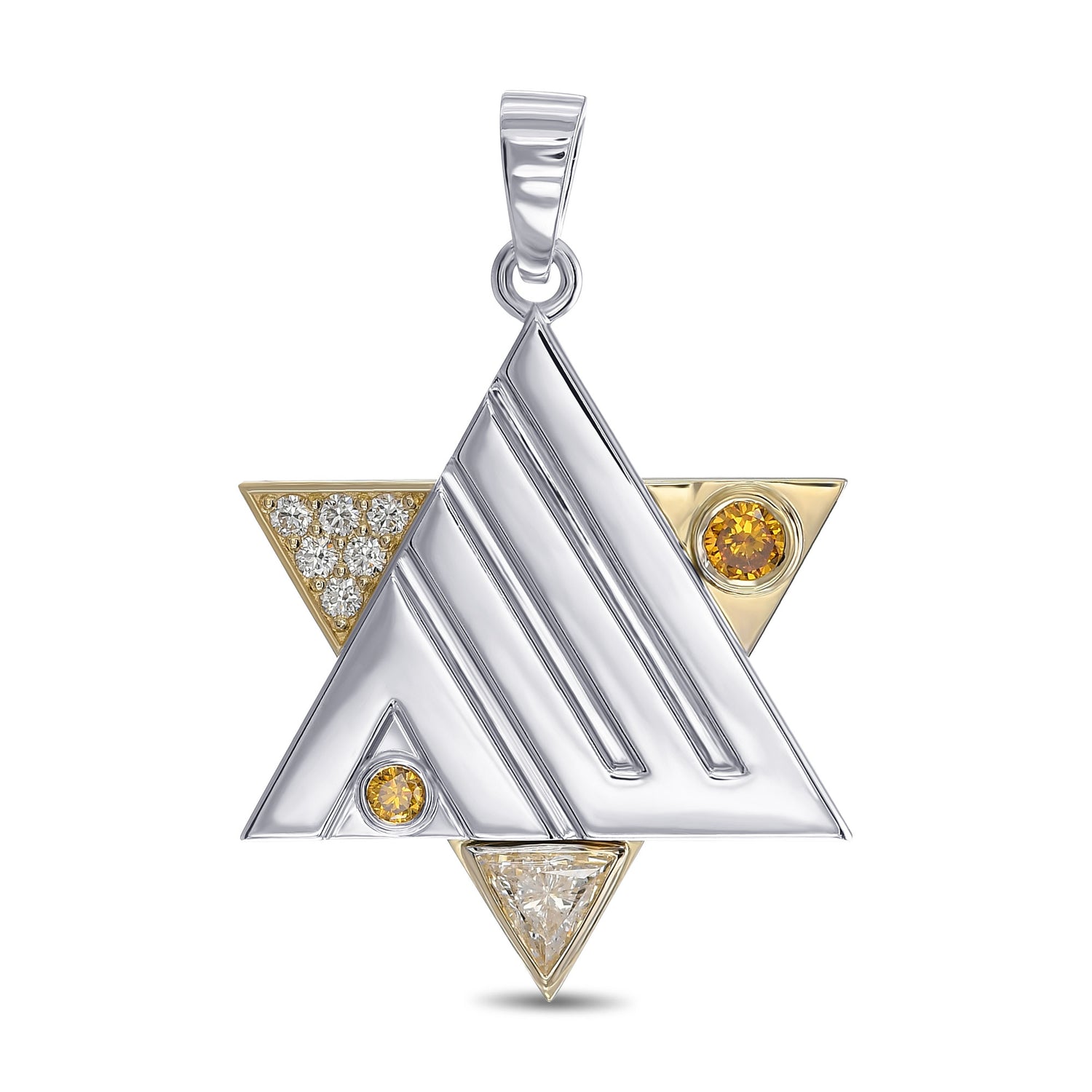 Star Of David Diamond Pendant