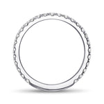 Open Pave Diamond Wedding Band