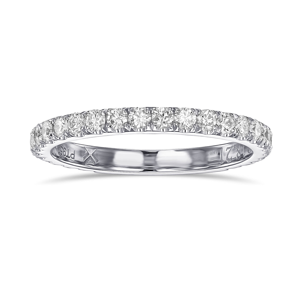 Open Pave Diamond Wedding Band