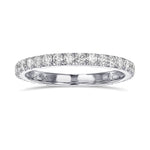 Open Pave Diamond Wedding Band