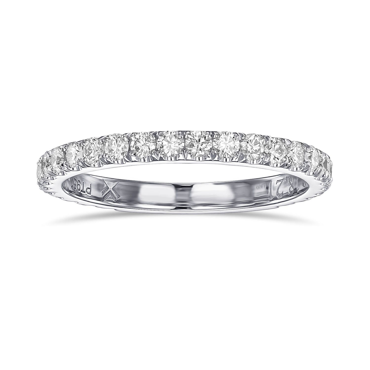 Open Pave Diamond Wedding Band