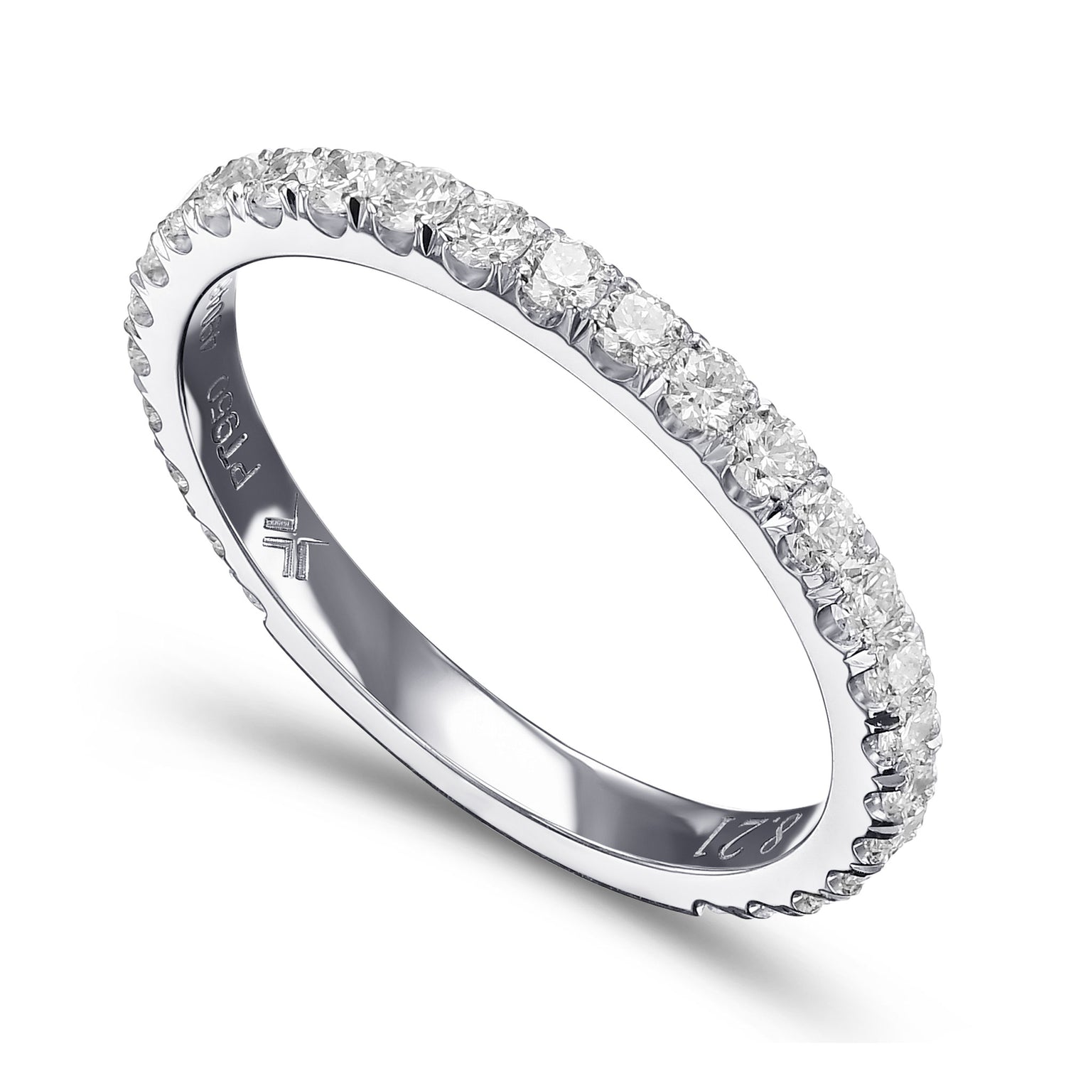 Open Pave Diamond Wedding Band