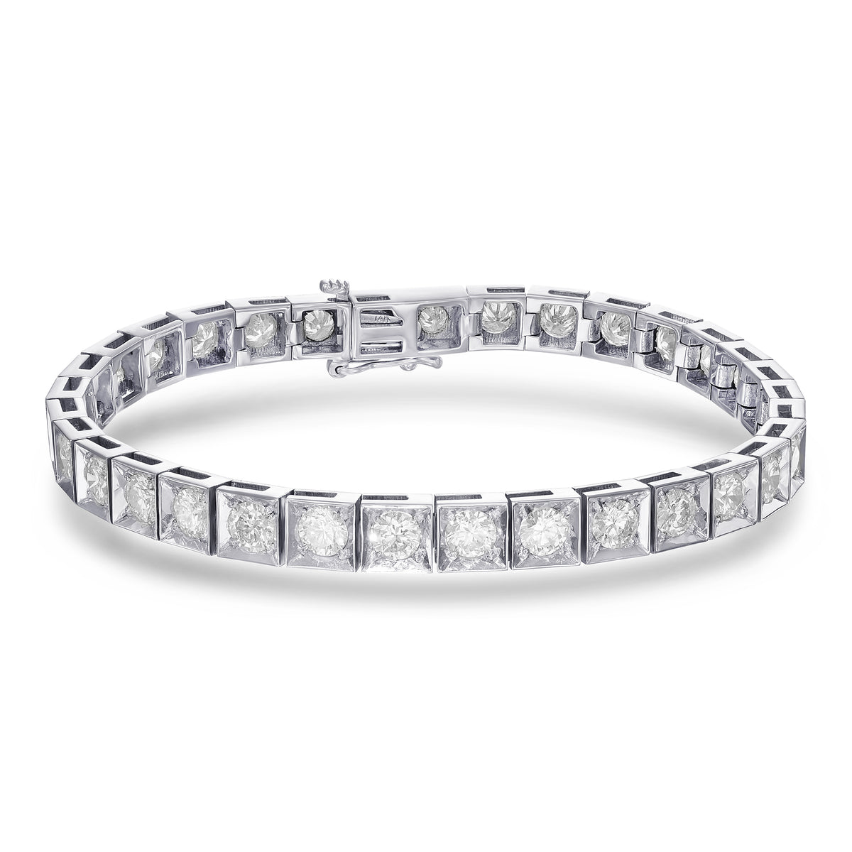 Colorless Brilliant Diamond Tennis Bracelet