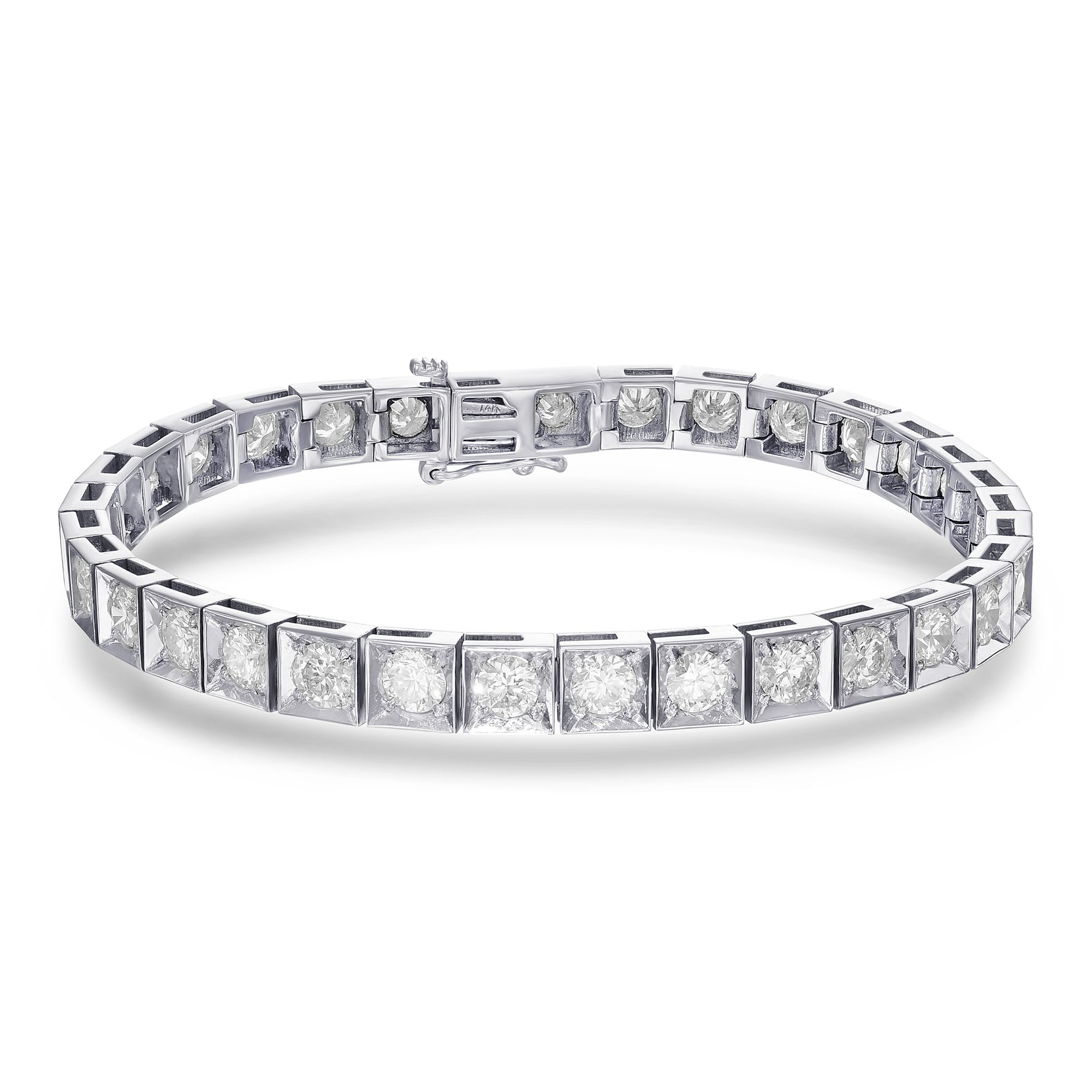 Colorless Brilliant Diamond Tennis Bracelet