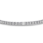 Round & Emerald Diamond Tennis Bracelet