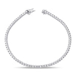Round White Diamond Tennis Bracelet