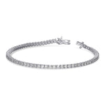 Round White Diamond Tennis Bracelet