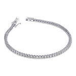 Round White Diamond Tennis Bracelet