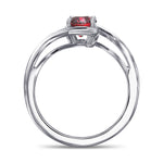 Oval Pigeon Blood Ruby Solitaire Ring