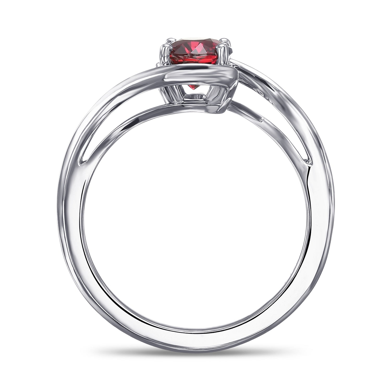 Oval Pigeon Blood Ruby Solitaire Ring