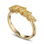 Fancy Yellow Mix Shape Diamond Band Ring