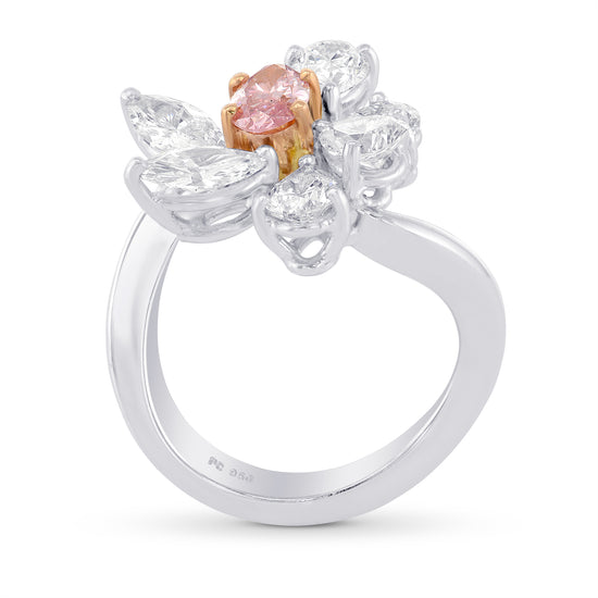  Oval Fancy Intense Pink Extraordinary Diamond Ring