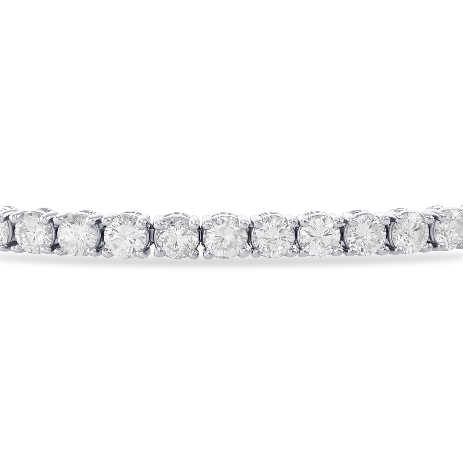 Classic Round White Diamond Tennis Bracelet