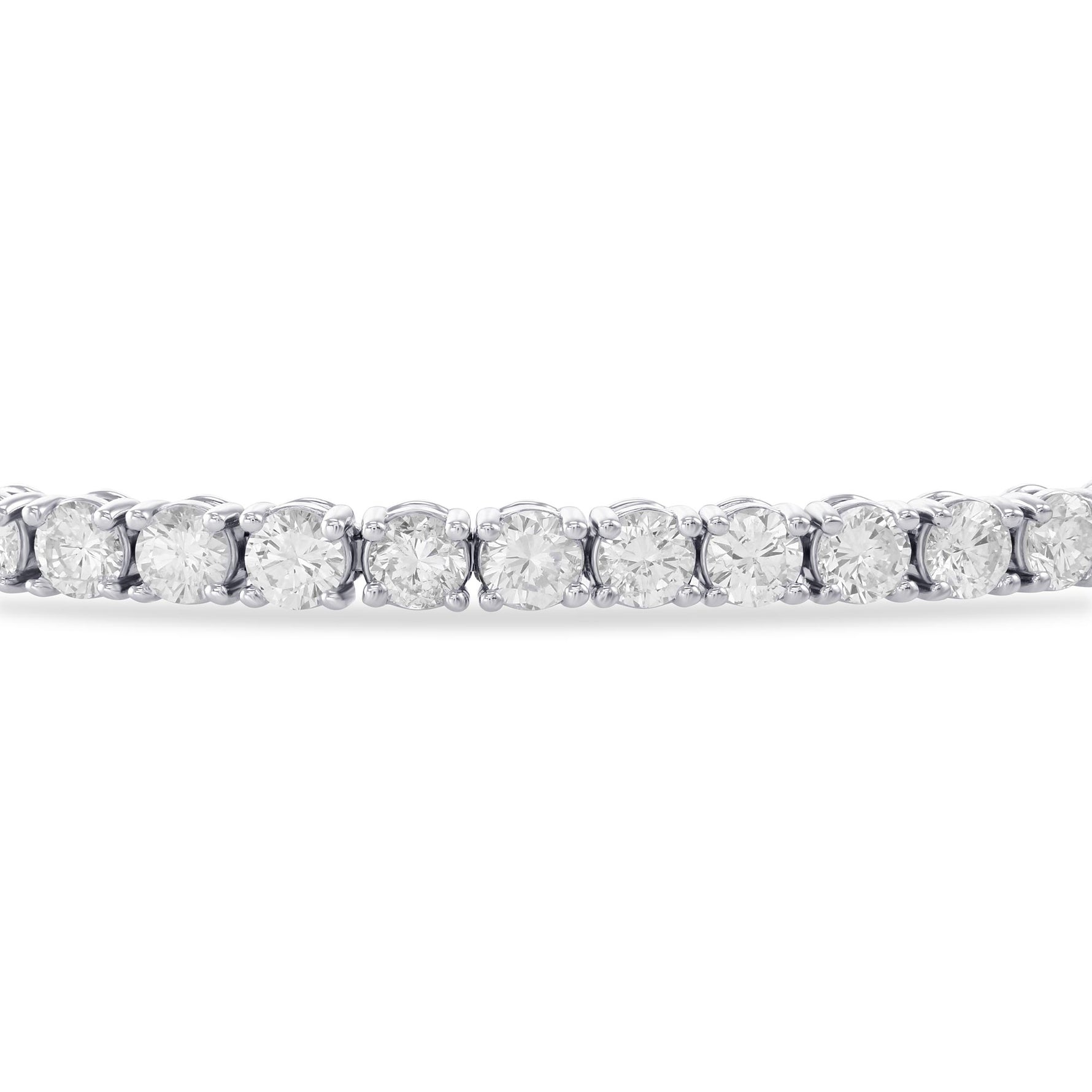 Classic Round White Diamond Tennis Bracelet