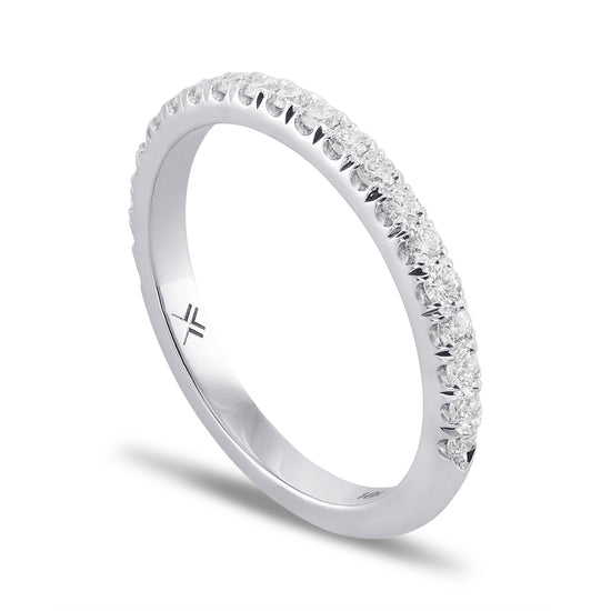 Round Brilliant Diamond Band Ring
