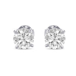 Round Brilliant Stud Diamond Earrings