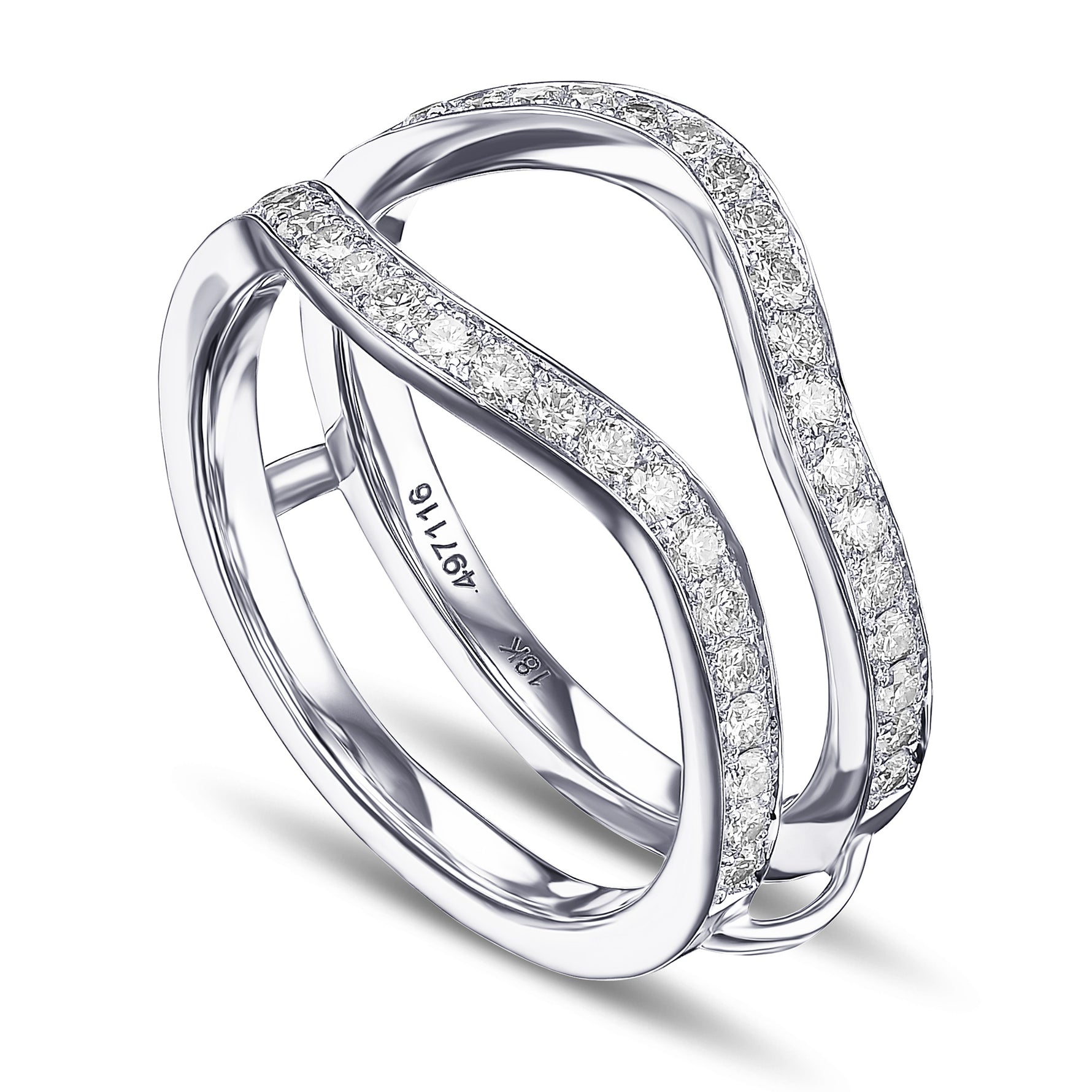 Diamond Jacket Wedding Ring