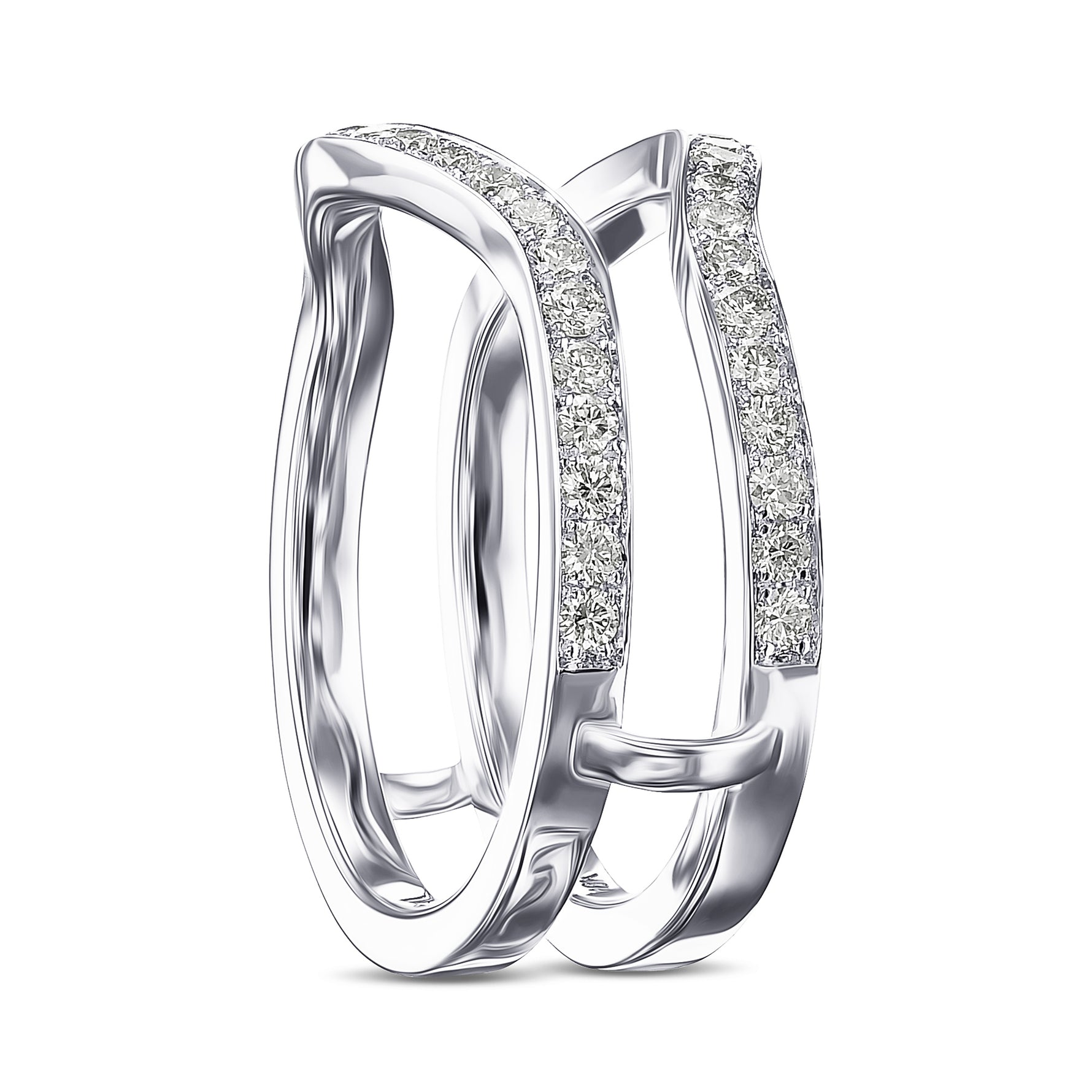 Diamond Jacket Wedding Ring