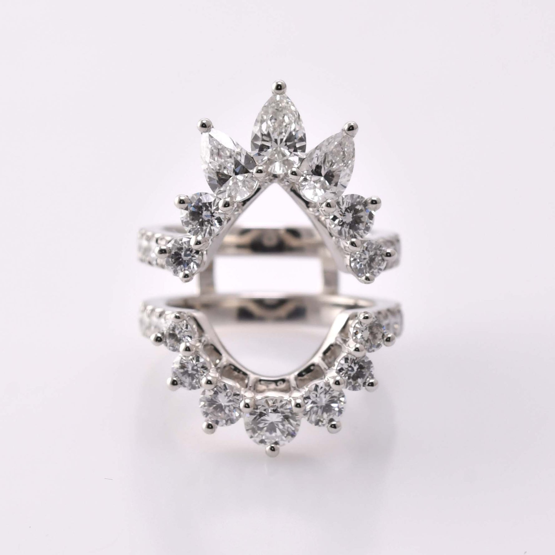 Pear Diamond Jacket Ring