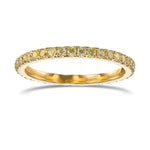 Fancy Light Yellow Diamond Full Eternity Wedding Band