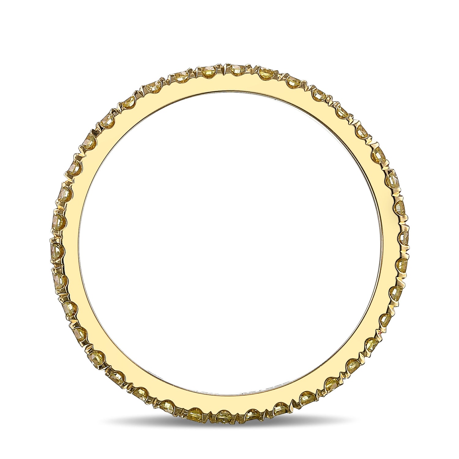 Fancy Light Yellow Diamond Full Eternity Wedding Band