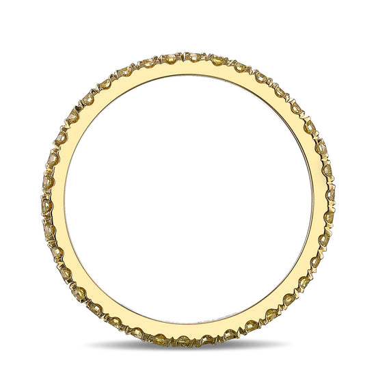 Fancy Light Yellow Diamond Full Eternity Wedding Band