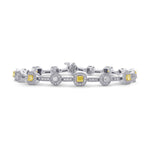 Fancy Intense Yellow Cushion Diamond Bracelet