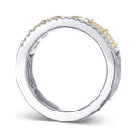 Fancy Yellow Radiant Diamond Band Ring