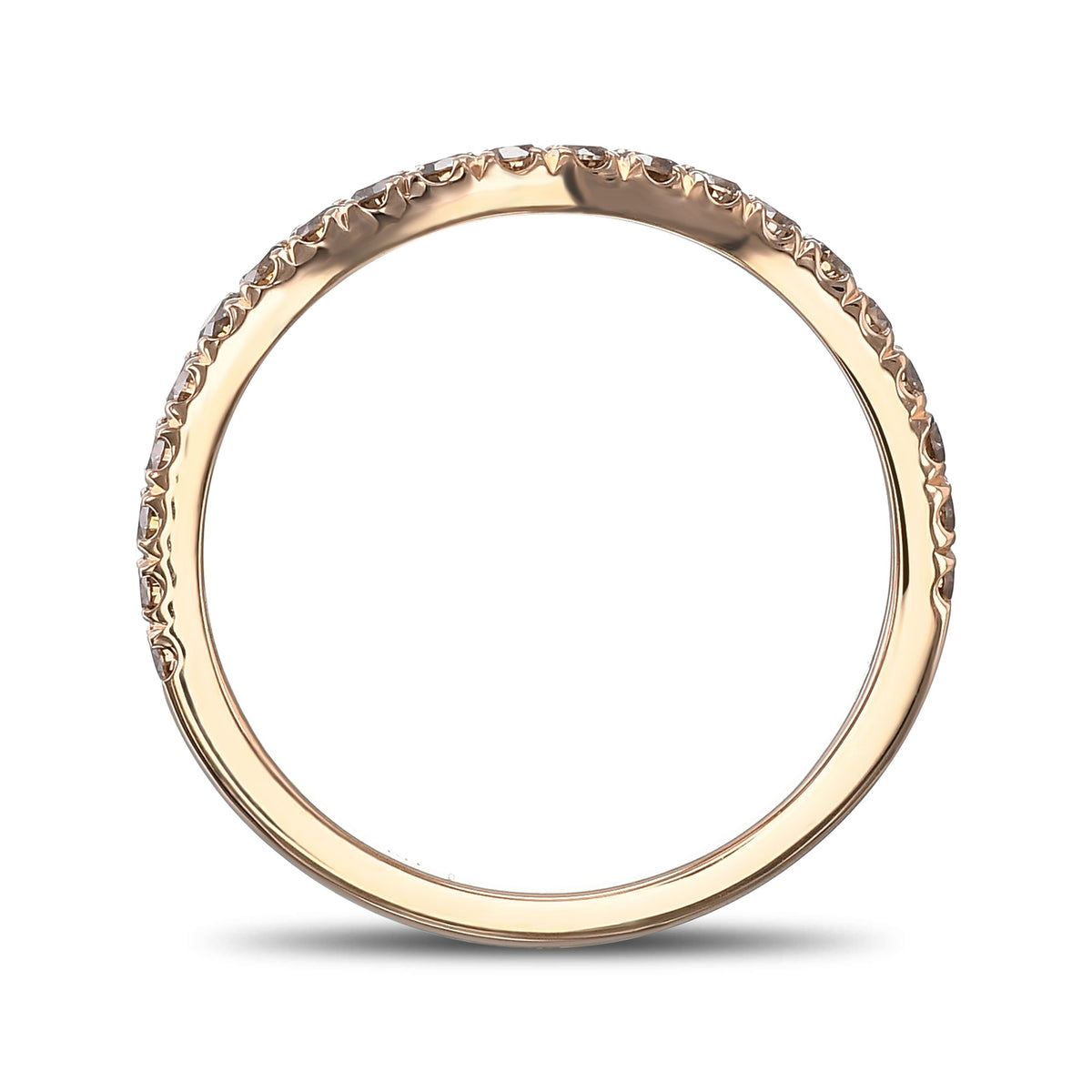 Fancy Brown Diamond Wedding Band