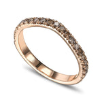 Fancy Brown Diamond Wedding Band