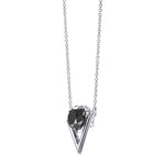 Fancy Black Round Solitaire Diamond Pendant