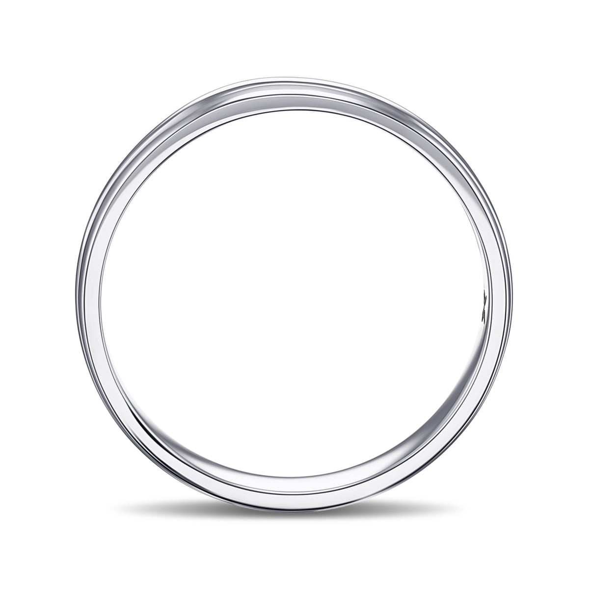 5 MM Platinum Comfort Fit Domed Wedding Band 